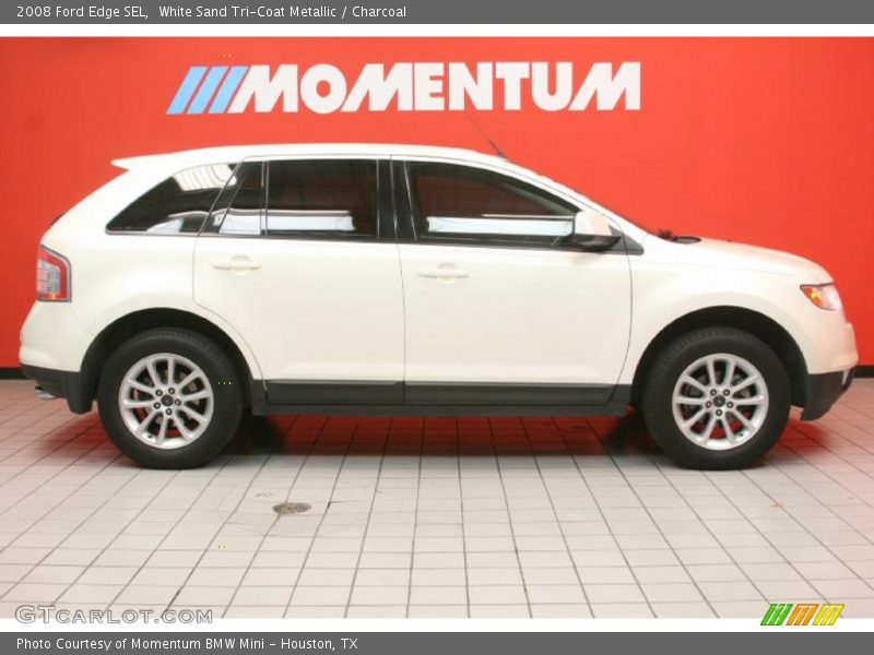 White Sand Tri-Coat Metallic / Charcoal 2008 Ford Edge SEL