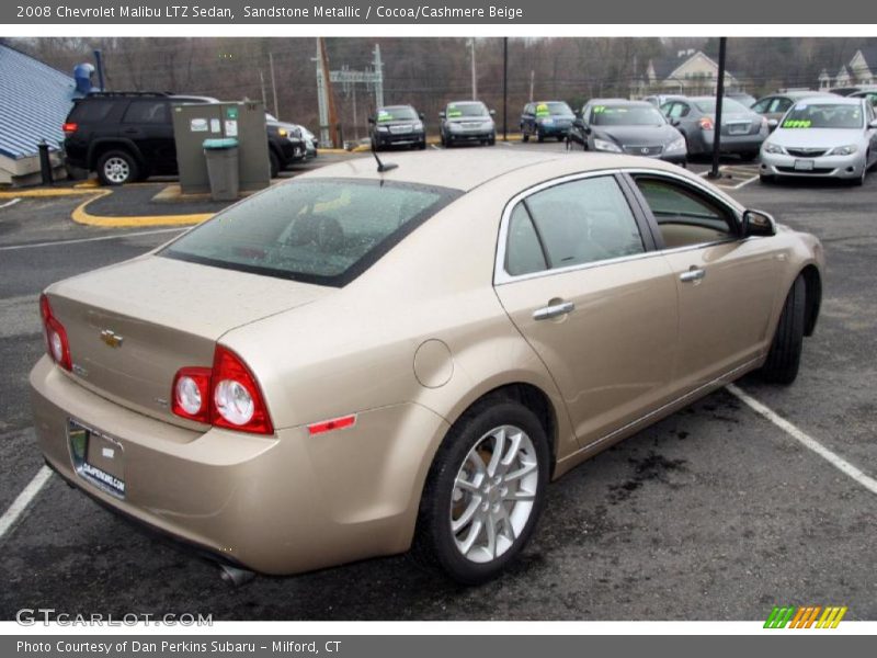 Sandstone Metallic / Cocoa/Cashmere Beige 2008 Chevrolet Malibu LTZ Sedan