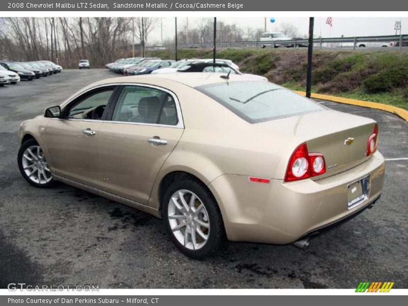 Sandstone Metallic / Cocoa/Cashmere Beige 2008 Chevrolet Malibu LTZ Sedan