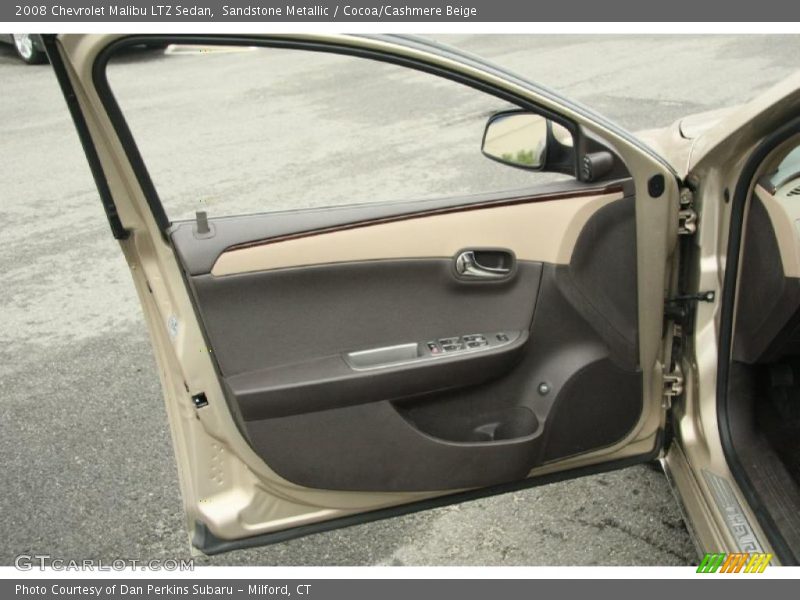 Sandstone Metallic / Cocoa/Cashmere Beige 2008 Chevrolet Malibu LTZ Sedan