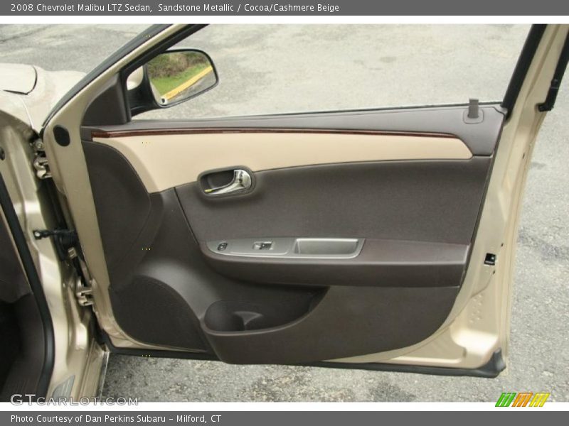 Sandstone Metallic / Cocoa/Cashmere Beige 2008 Chevrolet Malibu LTZ Sedan