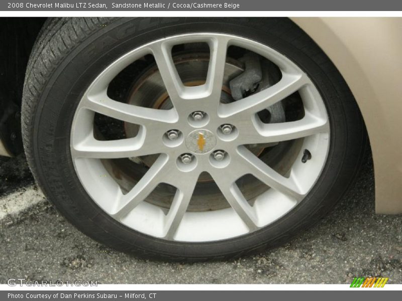 Sandstone Metallic / Cocoa/Cashmere Beige 2008 Chevrolet Malibu LTZ Sedan