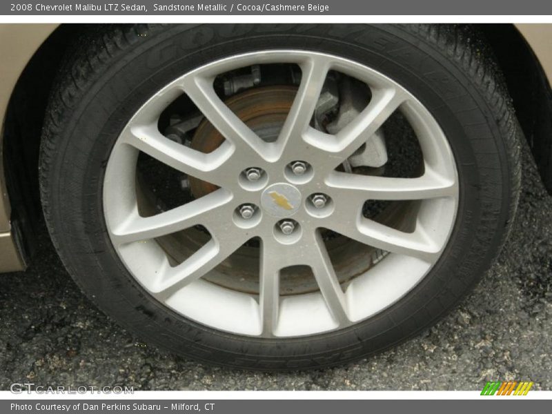 Sandstone Metallic / Cocoa/Cashmere Beige 2008 Chevrolet Malibu LTZ Sedan