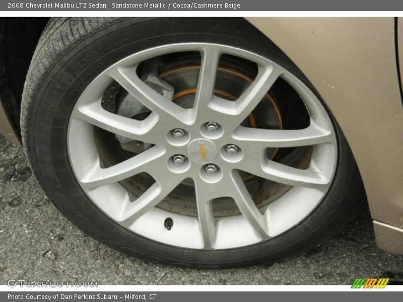 Sandstone Metallic / Cocoa/Cashmere Beige 2008 Chevrolet Malibu LTZ Sedan