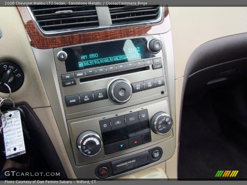 Sandstone Metallic / Cocoa/Cashmere Beige 2008 Chevrolet Malibu LTZ Sedan