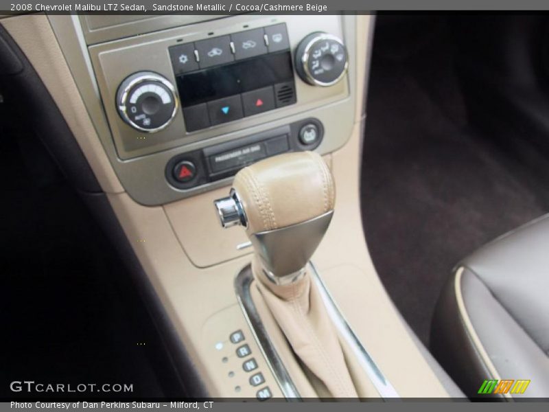 Sandstone Metallic / Cocoa/Cashmere Beige 2008 Chevrolet Malibu LTZ Sedan