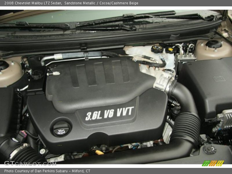 Sandstone Metallic / Cocoa/Cashmere Beige 2008 Chevrolet Malibu LTZ Sedan