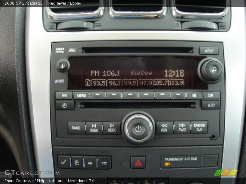 Red Jewel / Ebony 2008 GMC Acadia SLT