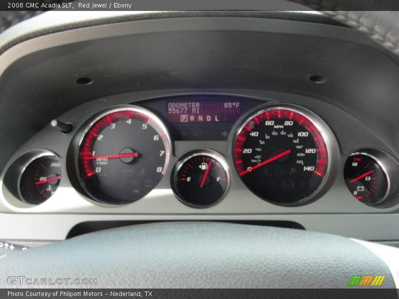 Red Jewel / Ebony 2008 GMC Acadia SLT