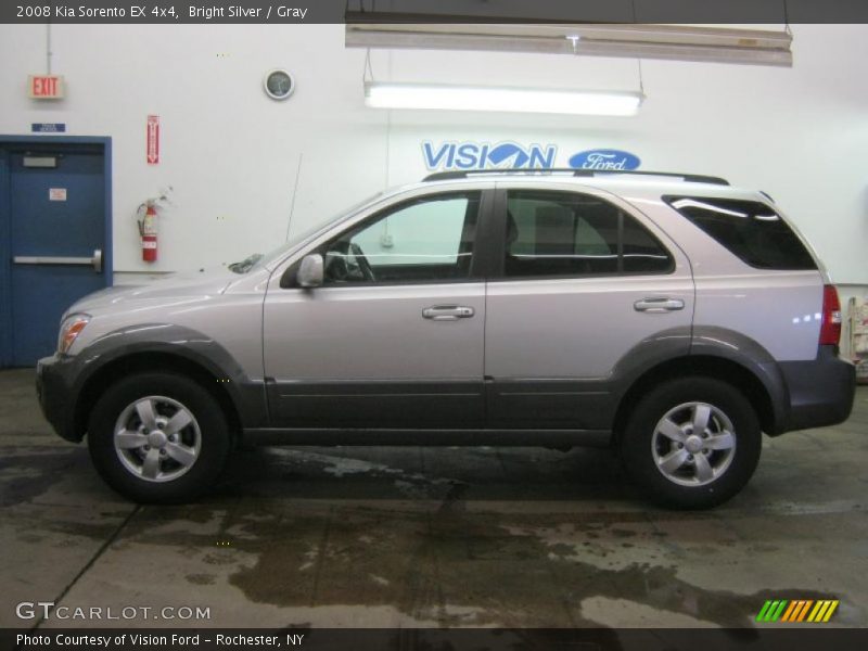 Bright Silver / Gray 2008 Kia Sorento EX 4x4