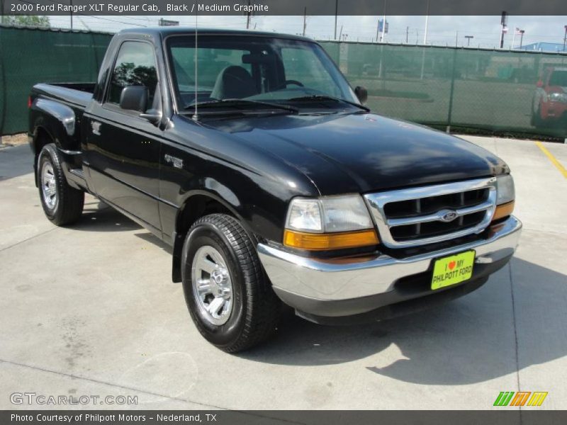 Black / Medium Graphite 2000 Ford Ranger XLT Regular Cab