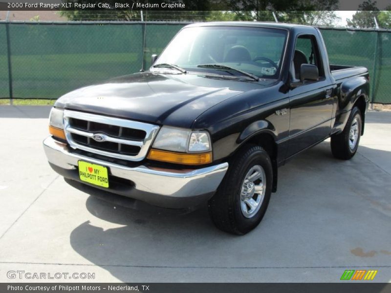 Black / Medium Graphite 2000 Ford Ranger XLT Regular Cab
