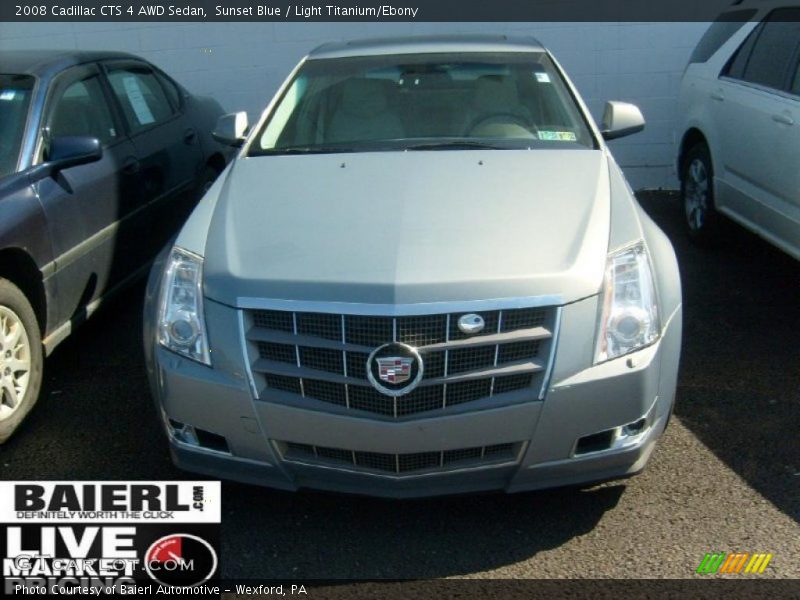 Sunset Blue / Light Titanium/Ebony 2008 Cadillac CTS 4 AWD Sedan
