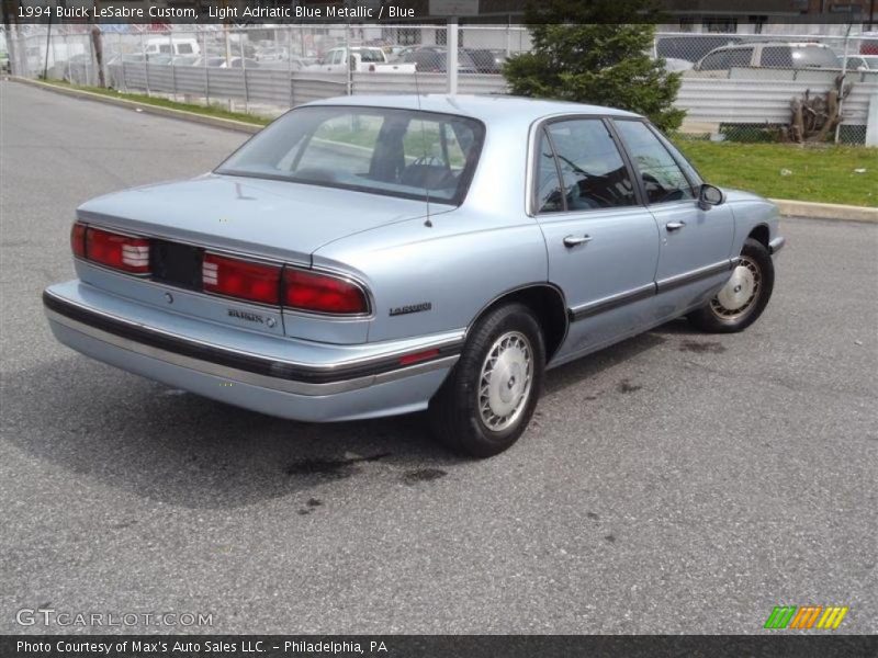 Light Adriatic Blue Metallic / Blue 1994 Buick LeSabre Custom