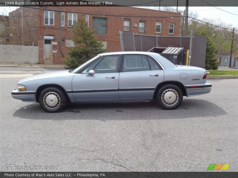 Light Adriatic Blue Metallic / Blue 1994 Buick LeSabre Custom