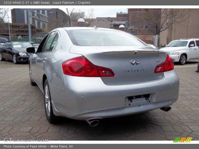 Liquid Platinum / Graphite 2010 Infiniti G 37 x AWD Sedan