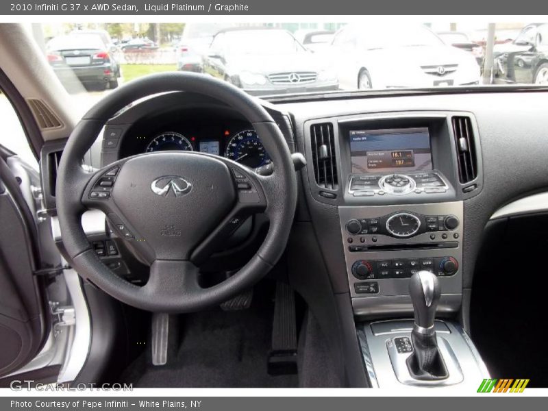 Dashboard of 2010 G 37 x AWD Sedan