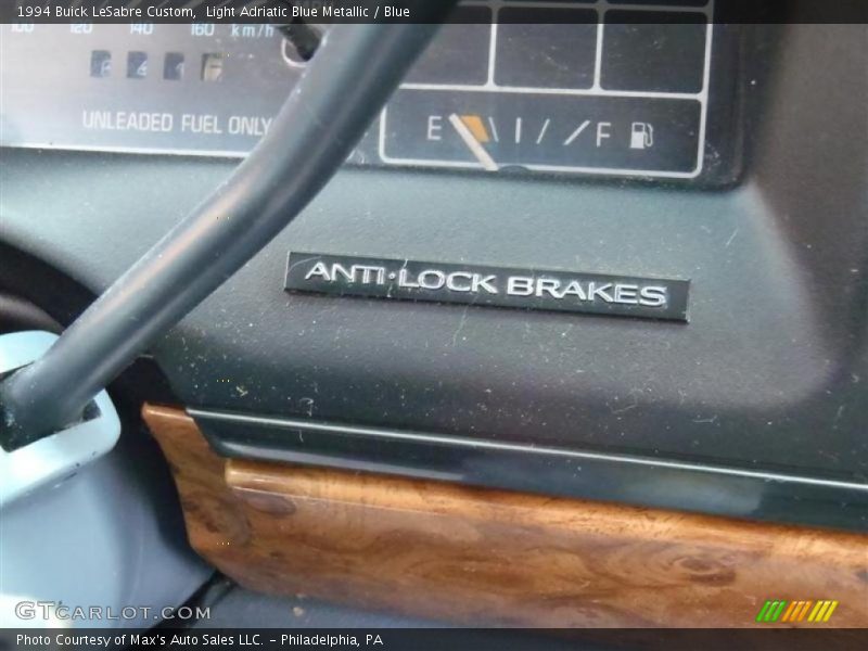 Light Adriatic Blue Metallic / Blue 1994 Buick LeSabre Custom