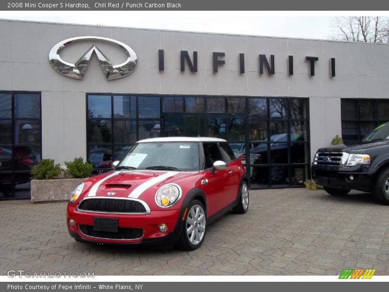 Chili Red / Punch Carbon Black 2008 Mini Cooper S Hardtop