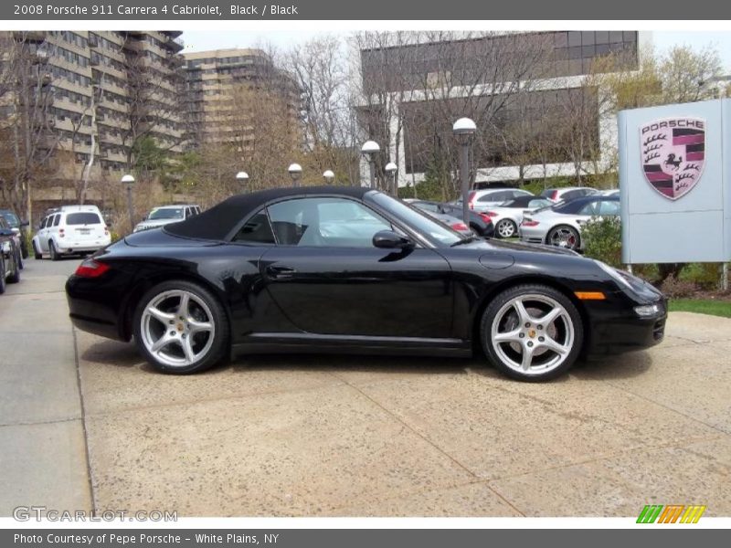 Black / Black 2008 Porsche 911 Carrera 4 Cabriolet