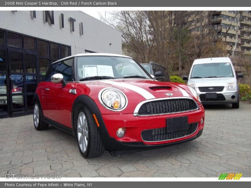 Chili Red / Punch Carbon Black 2008 Mini Cooper S Hardtop