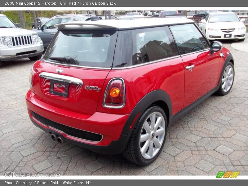 Chili Red / Punch Carbon Black 2008 Mini Cooper S Hardtop