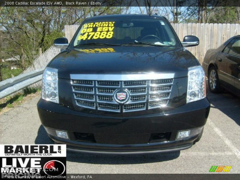 Black Raven / Ebony 2008 Cadillac Escalade ESV AWD