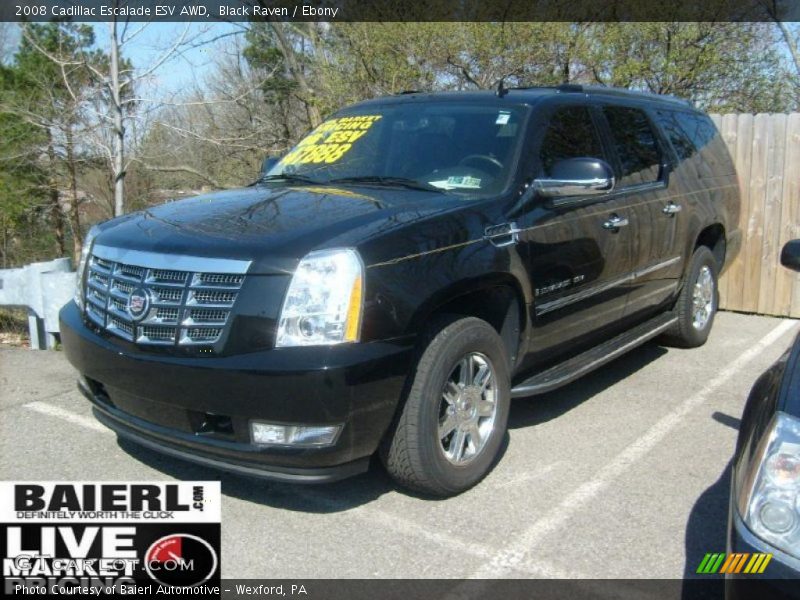 Black Raven / Ebony 2008 Cadillac Escalade ESV AWD