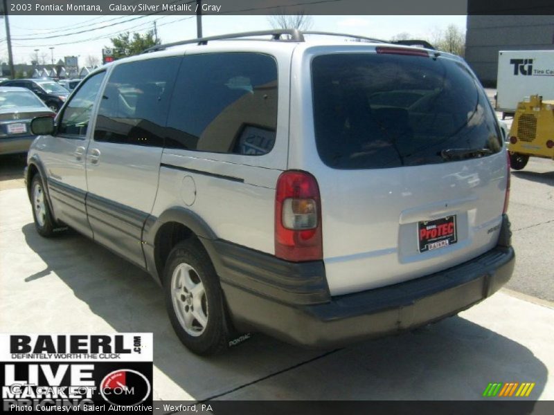 Galaxy Silver Metallic / Gray 2003 Pontiac Montana