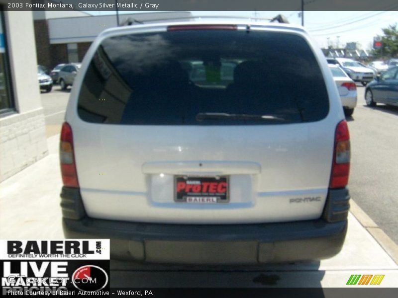 Galaxy Silver Metallic / Gray 2003 Pontiac Montana