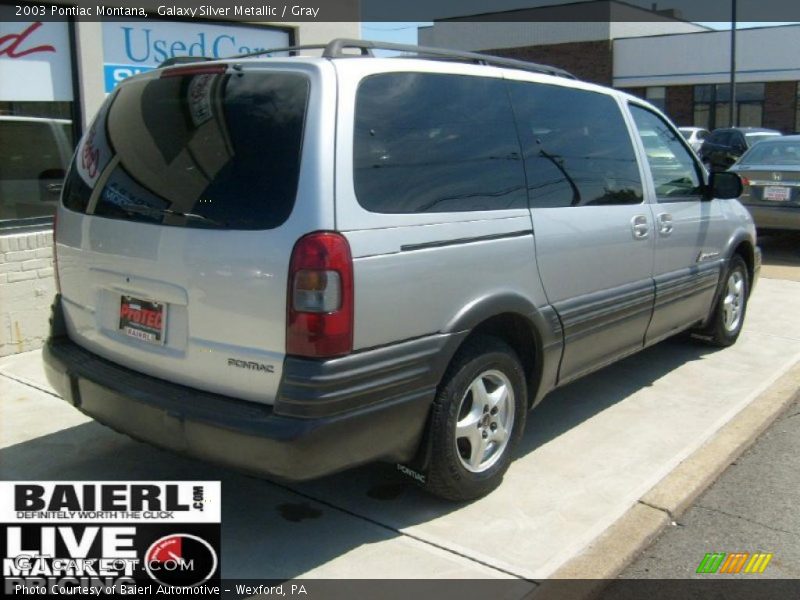 Galaxy Silver Metallic / Gray 2003 Pontiac Montana