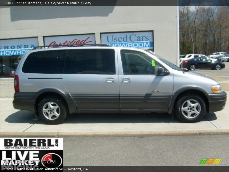 Galaxy Silver Metallic / Gray 2003 Pontiac Montana
