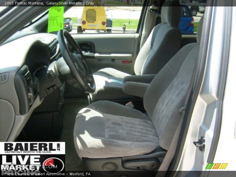 Galaxy Silver Metallic / Gray 2003 Pontiac Montana