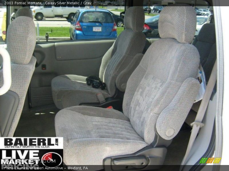 Galaxy Silver Metallic / Gray 2003 Pontiac Montana