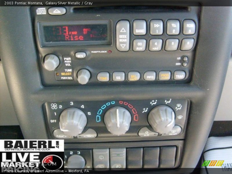 Galaxy Silver Metallic / Gray 2003 Pontiac Montana