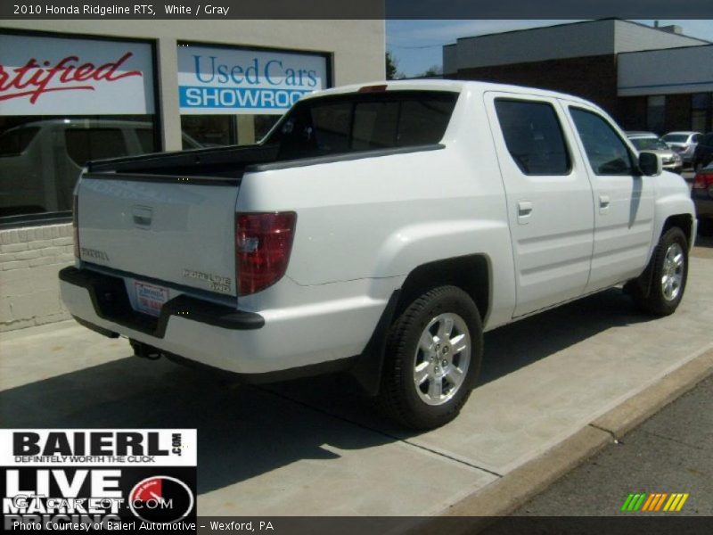 White / Gray 2010 Honda Ridgeline RTS