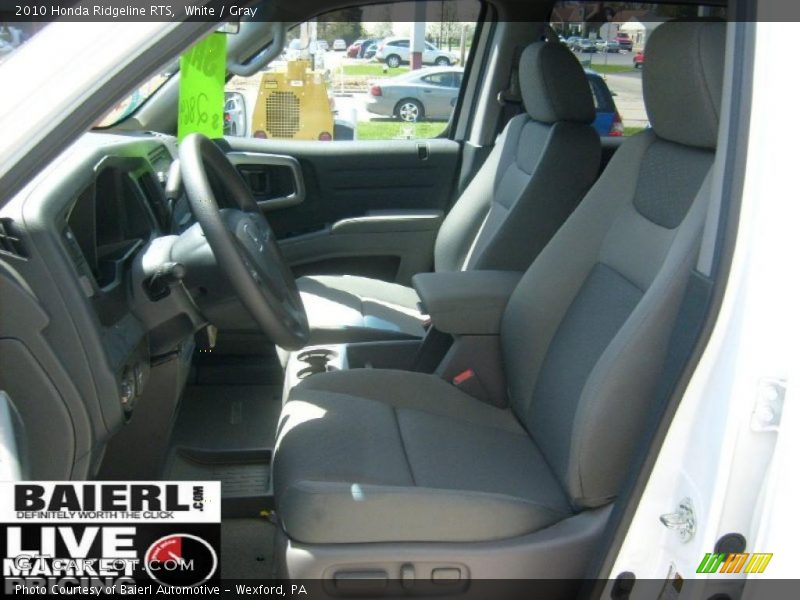 White / Gray 2010 Honda Ridgeline RTS