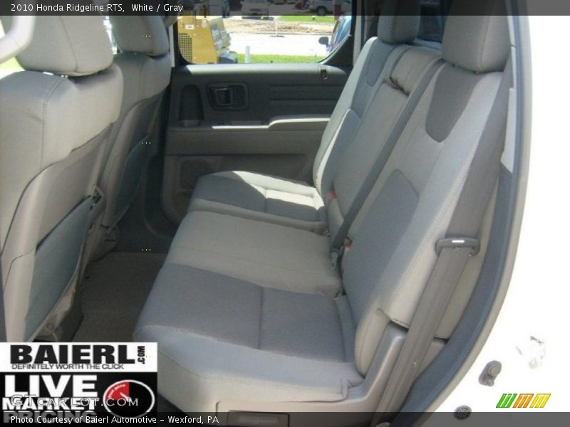 White / Gray 2010 Honda Ridgeline RTS