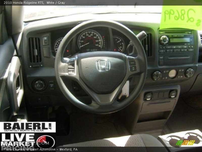 White / Gray 2010 Honda Ridgeline RTS