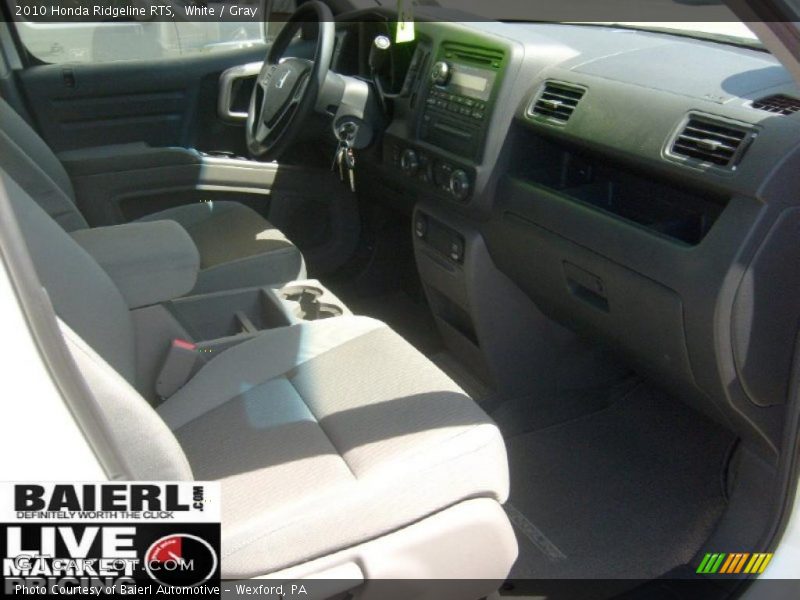 White / Gray 2010 Honda Ridgeline RTS