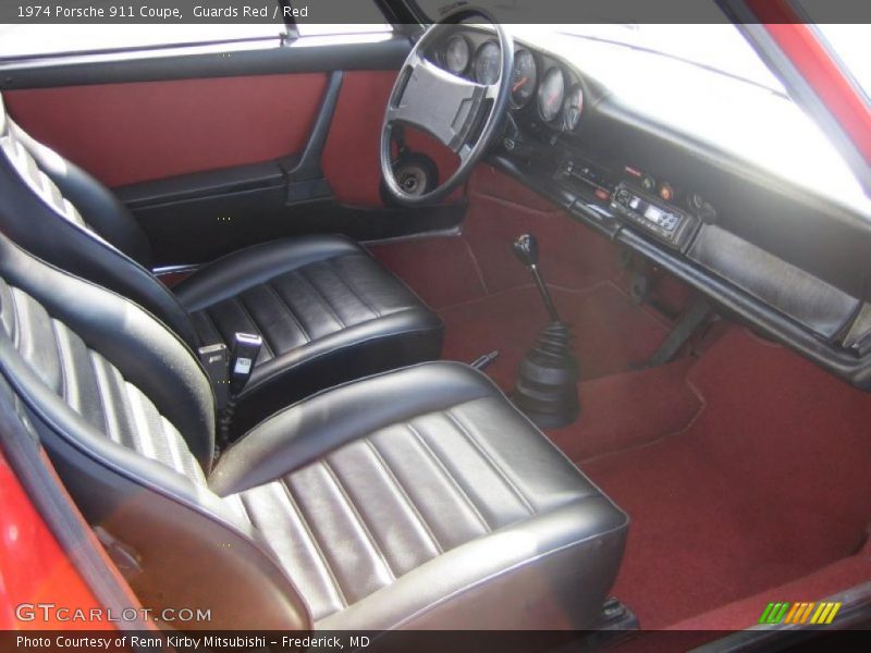  1974 911 Coupe Red Interior