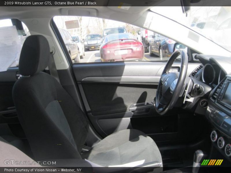 Octane Blue Pearl / Black 2009 Mitsubishi Lancer GTS