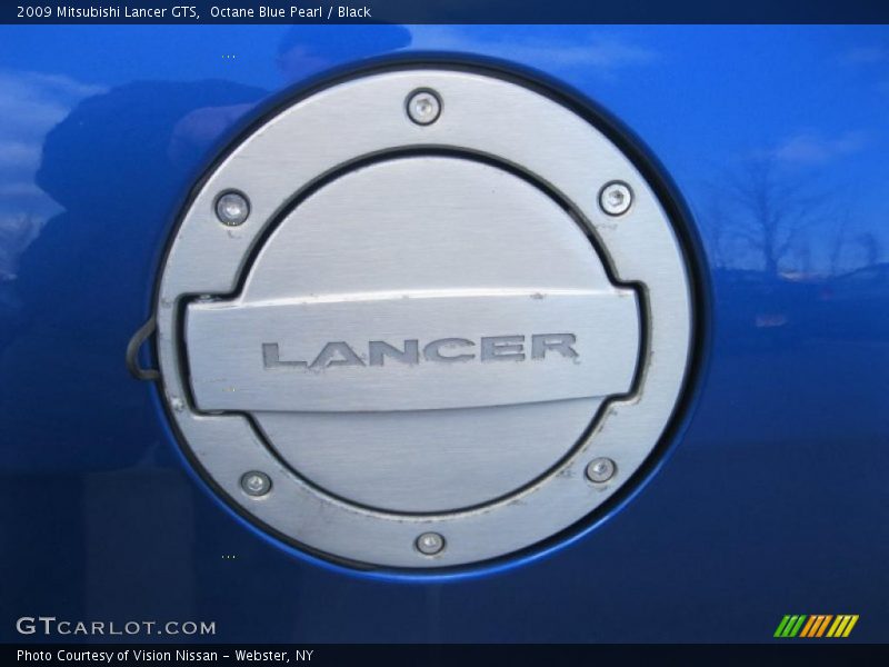 Octane Blue Pearl / Black 2009 Mitsubishi Lancer GTS