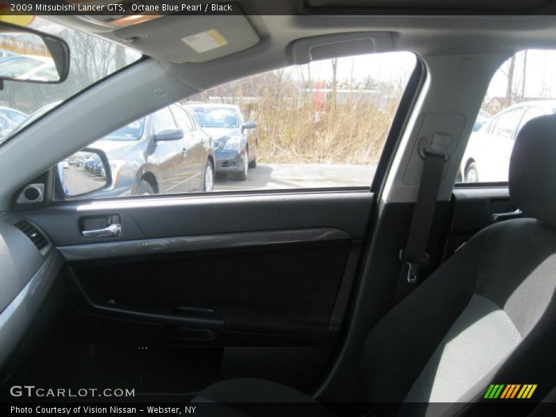 Octane Blue Pearl / Black 2009 Mitsubishi Lancer GTS