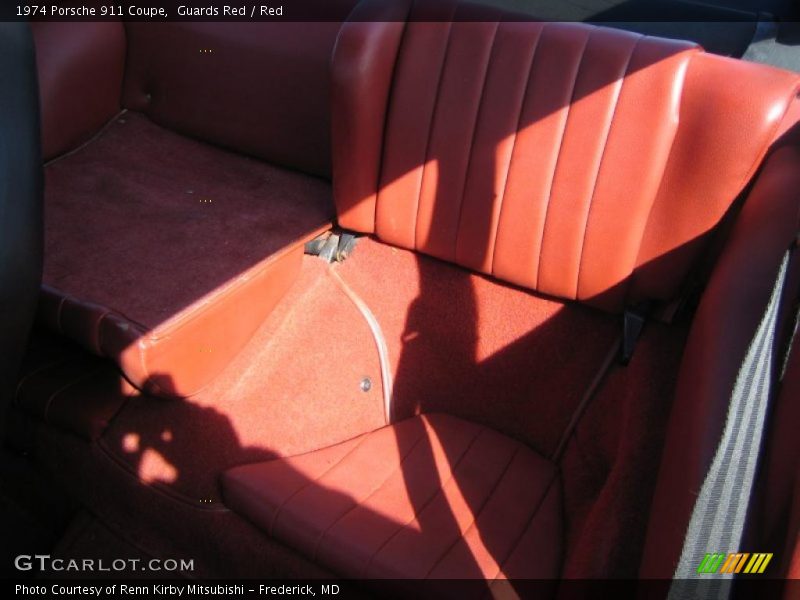 Rear Seat of 1974 911 Coupe