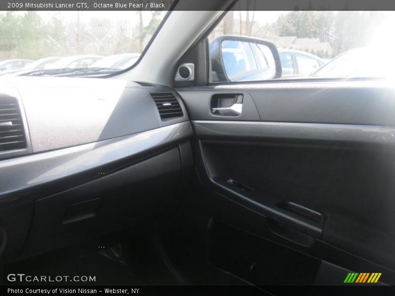 Octane Blue Pearl / Black 2009 Mitsubishi Lancer GTS