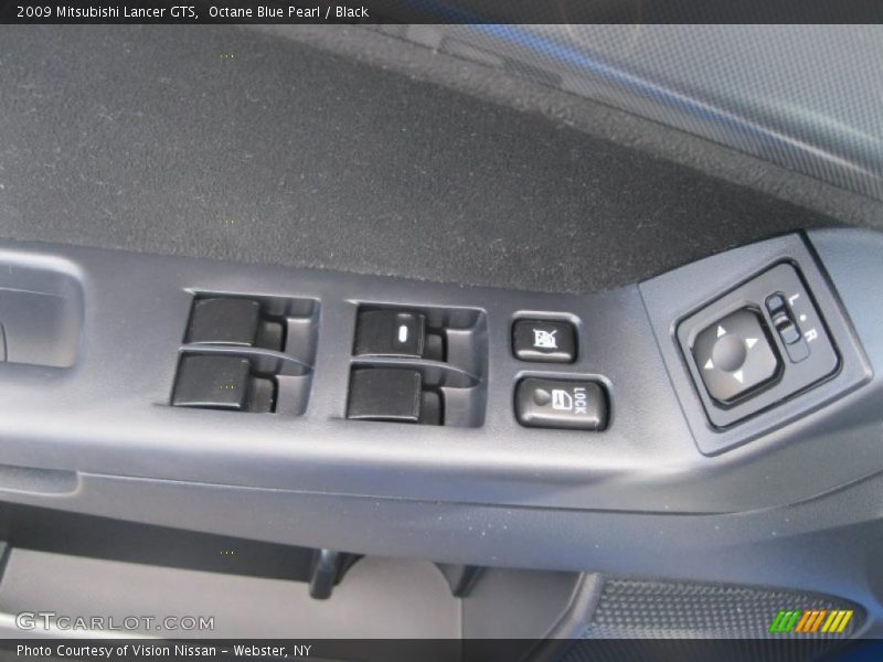 Octane Blue Pearl / Black 2009 Mitsubishi Lancer GTS