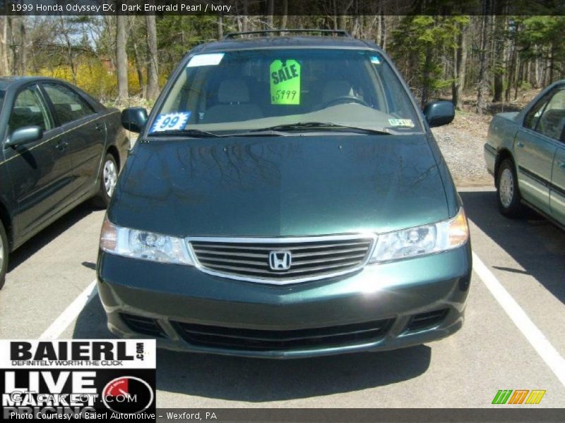 Dark Emerald Pearl / Ivory 1999 Honda Odyssey EX