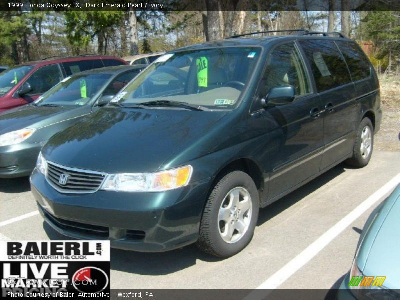 Dark Emerald Pearl / Ivory 1999 Honda Odyssey EX