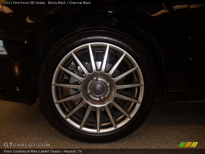 Ebony Black / Charcoal Black 2011 Ford Focus SES Sedan